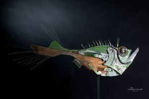 Ringo Floriana - scultura in materiali di recupero